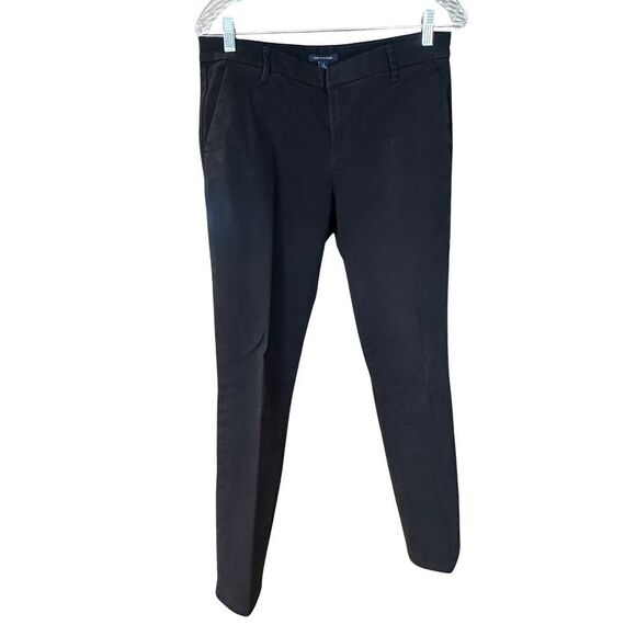 Tommy Hilfiger Womens Brushed Cotton Lightweight Chino Pants Black Size 8 - Picture 1 of 10